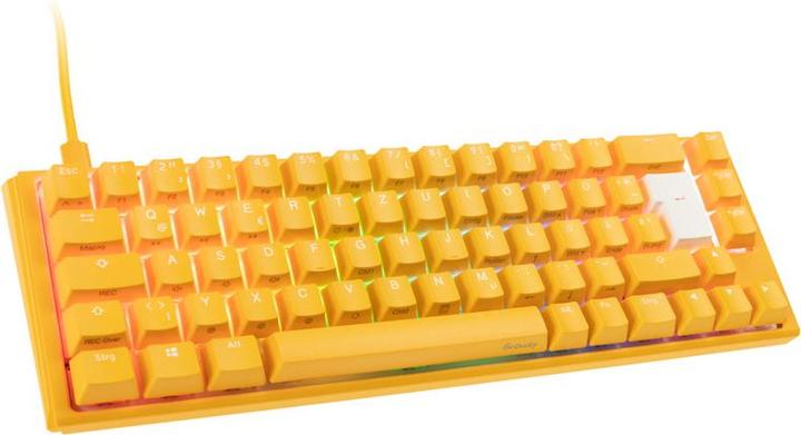 Produktbild Ducky One 3 Yellow SF gaming keyboard, RGB LED - MX-Silent-Red (DE, Kabelgebunden)