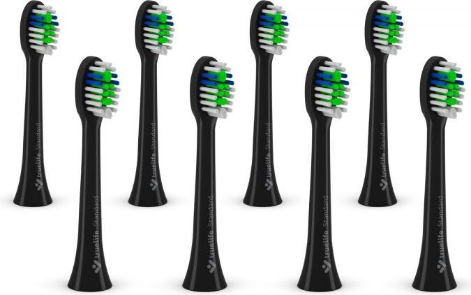 Truelife SonicBrush Kompaktköpfe Schwarz TLSBCHBST8 (8 x)