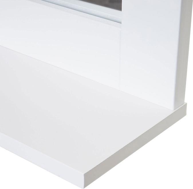 Produktbild Swisshandel24 Wandspiegel, Badezimmer Badspiegel Spiegel, Ablagefläche Landhaus 58x59x12cm weiss (58 x 59 x 12 cm)