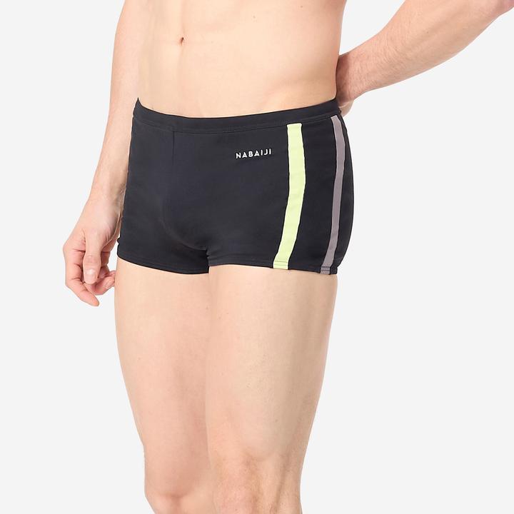 Nabaiji Men's Swim Trunks, Negombo black yellow