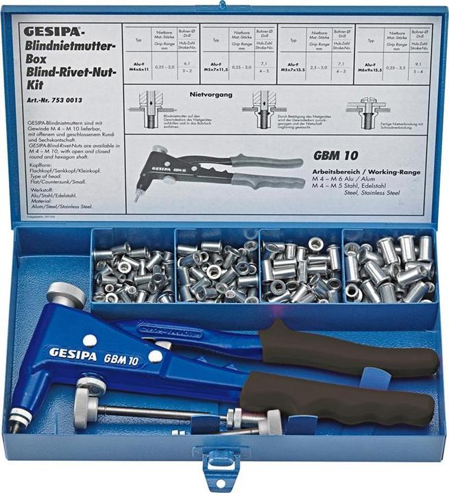 Produktbild Gesipa Blindnietmuttern-Box (277 mm)