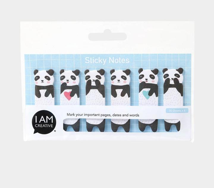 Actual product image I Am Creative Page Marker Panda 20 pieces (2 x 5 cm)