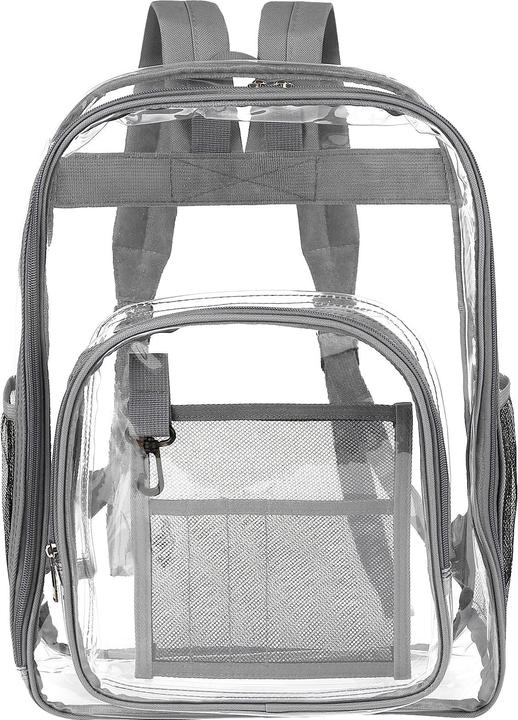 Produktbild Only-Bags.Store Rucksack Klarer Rucksack Kunststoff Schulrucksack Transparenter Rucksack Klarer Rucksack Kunststoff