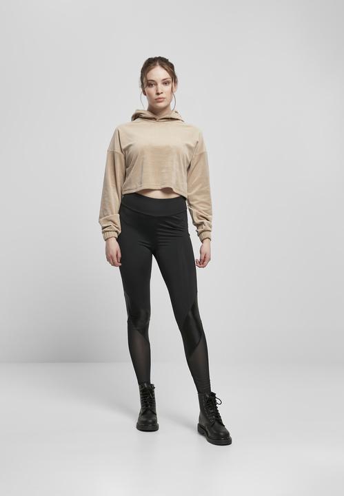Image du produit Urban Classics Sweat à capuche croisé en velours pour femmes (3XL)