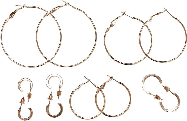 Image du produit Urban Classics Basic Hoop Earrings 6-Pack - 18172 (Fer à 90 % Fer, 10% Acier inoxydable)