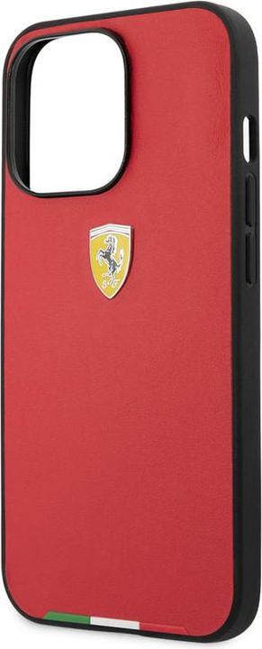 Immagine prodotto Ferrari Custodia iPhone 13 Pro - Cover protettiva rigida Linea Bandiera Italiana rossa No.290 (Apple iPhone 13 Pro)