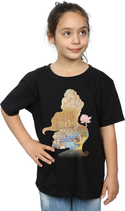 Produktbild Beauty And The Beast Mädchen Belle Silhouette TShirt aus Baumwolle (116)