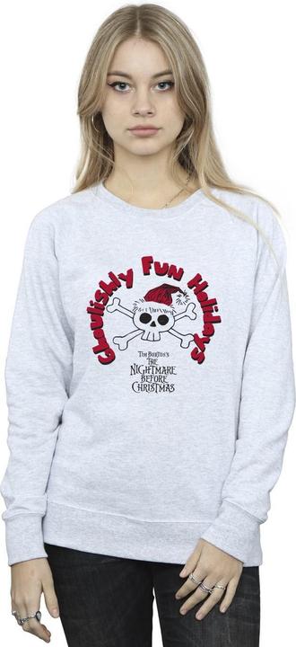Immagine prodotto Disney The Nightmare Before Christmas Ghouishly Fun Holidays Felpa Donna (5XL)
