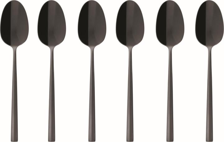 Actual product image Sambonet Espresso Spoon Rock 6 pieces, Black (6 Piece, Scoops)
