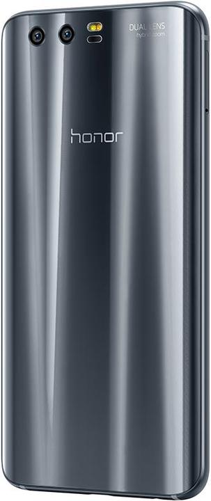 Actual product image Honor 9 (64 GB, Glacier Grey, 5.15", Hybrid Dual SIM, 12 Mpx, 4G)