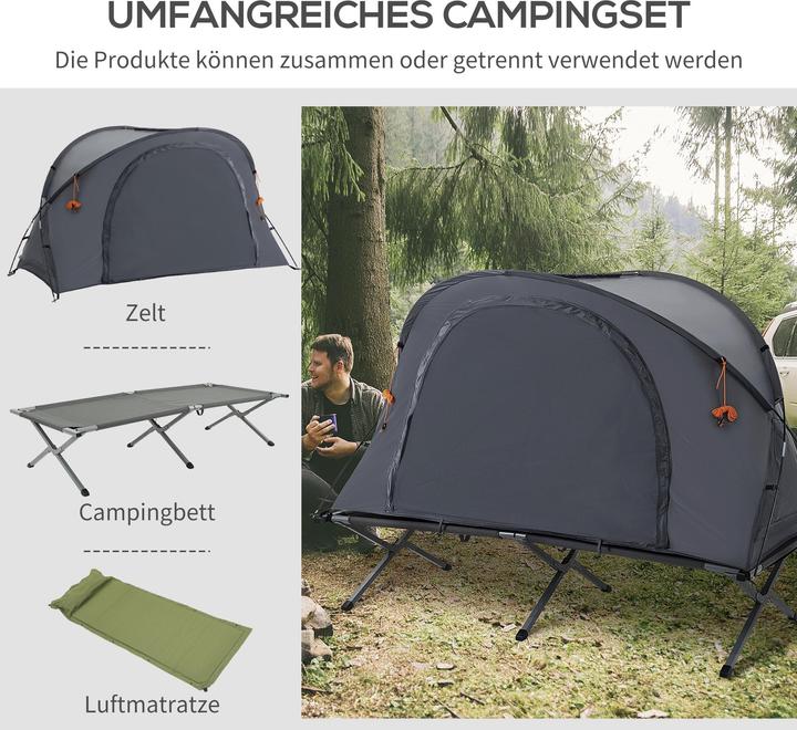Actual product image Outsunny Camp bed with air mattress