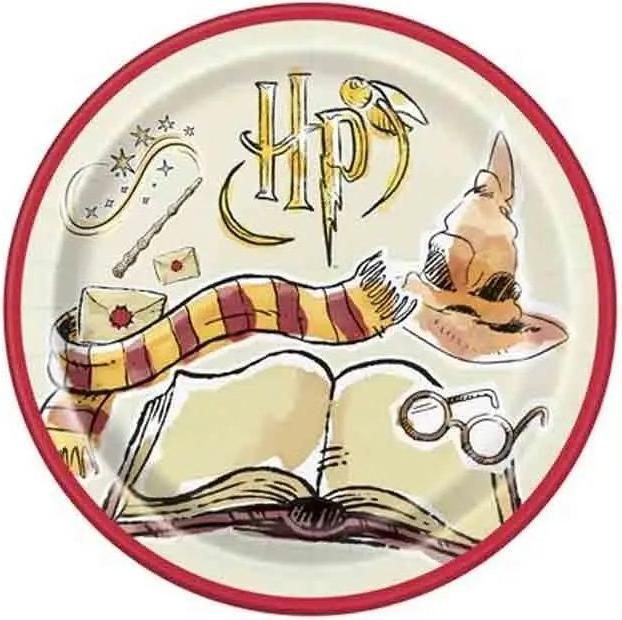 Image du produit Unique Assiettes en carton Harry Potter 21.9 cm, 8 pcs. (8 x)