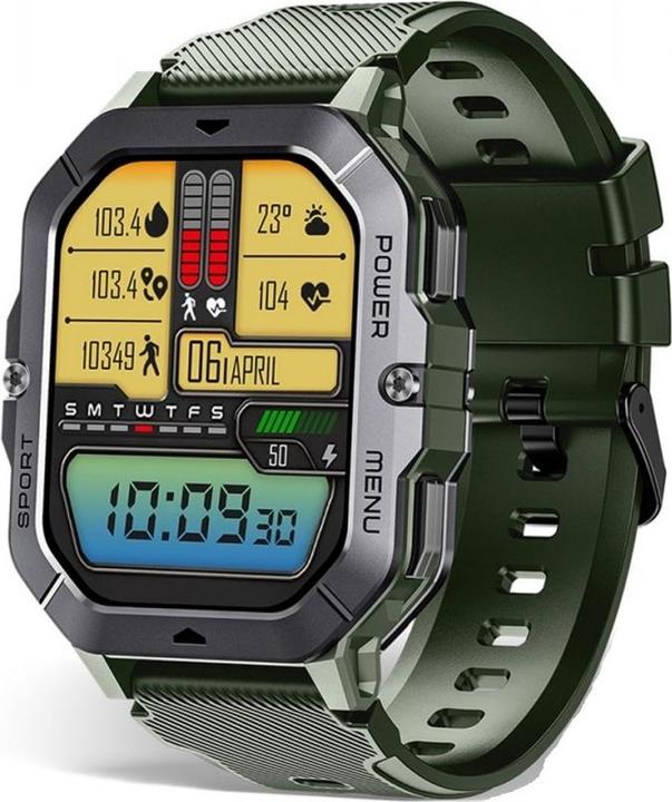 Actual product image Oukitel Smartwatch BT101 Green