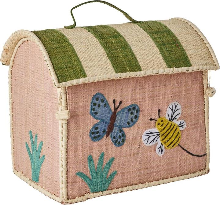 Actual product image Rice Raffia Kids Bag Butterfly Theme