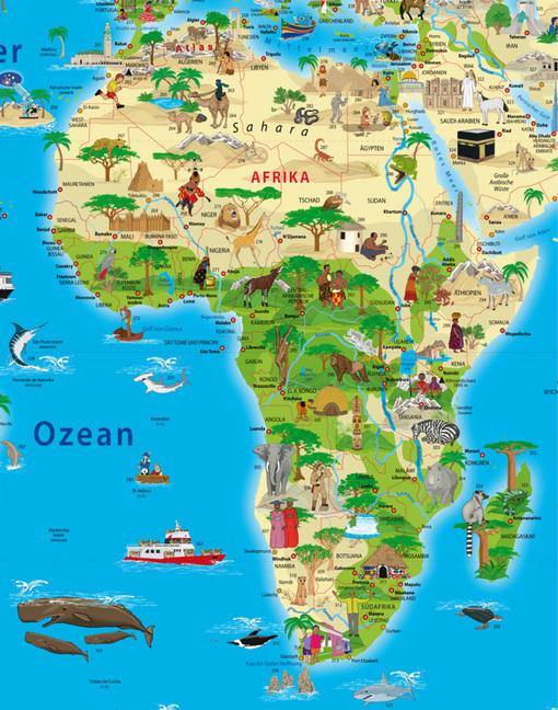 Image du produit Carte du monde illustrée. Carte d'aventure avec couverture métallique