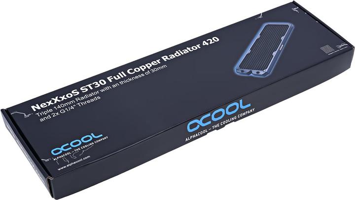 Actual product image Alphacool NexXxoS ST30 Full Copper 420mm (140 mm)