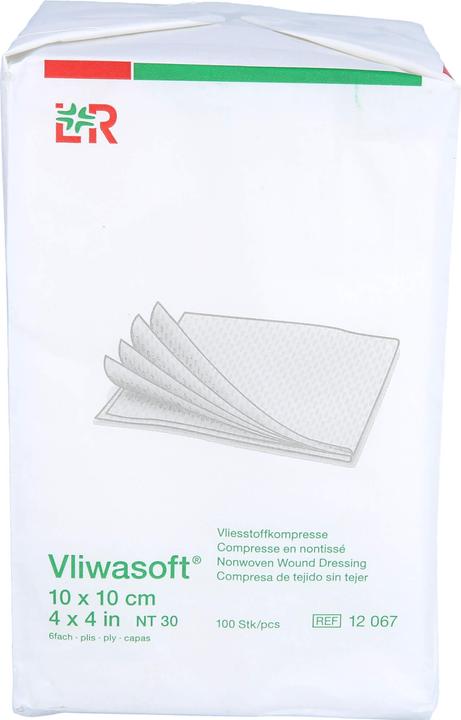 Actual product image Lohmann & Rauscher Vliesstoffkompressen 10x10cm 6-lagig
