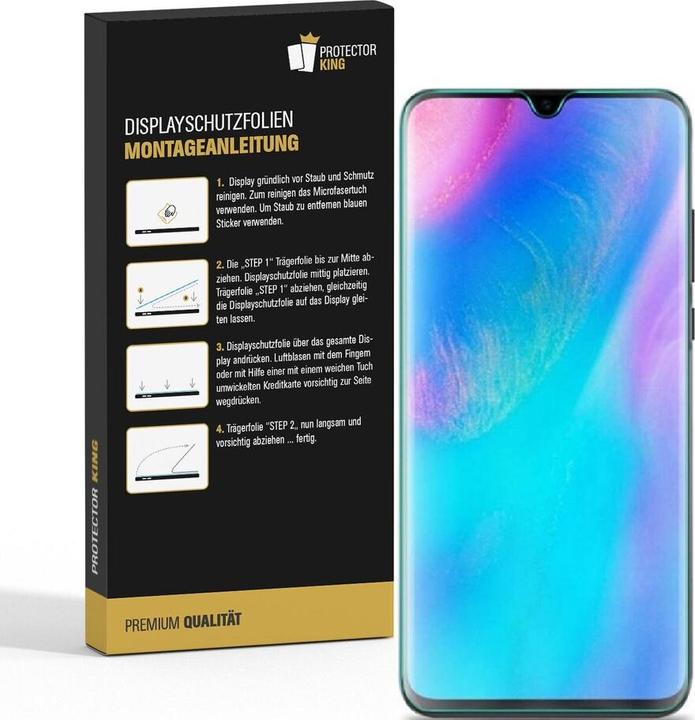 Actual product image Protectorking 4x Premium screen protector 3D CLEAR (4 Piece, Huawei P30 Lite)