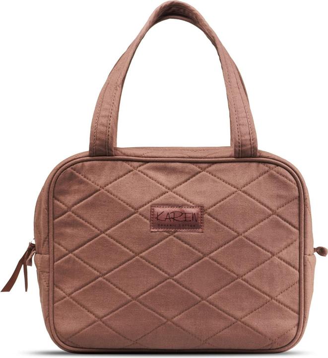 Produktbild Karen Toiletry bag with handle - Mocca quilt