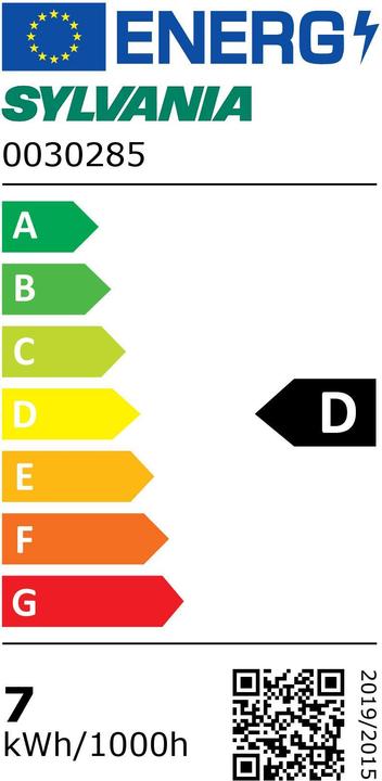 Energie-Label LED Röhre 28x450mm 6.3W 3000K 950lm (G13, 6.30 W, 950 lm, 1 x, D)