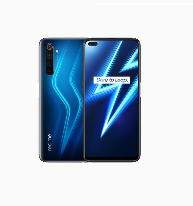 Produktbild realme 6 Pro (128 GB, Lightning Blue, 6.60", Hybrid Dual SIM, 64 Mpx, 4G)