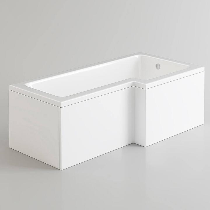 Produktbild Home Deluxe Duschbadewanne nicht freistehend ALORA 170x85cm - Links (85 cm, 170 cm)