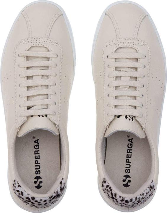 Actual product image Superga Womens/Ladies 2843 Club S Dalmatian Print Tumbled Leather Trainers (35)