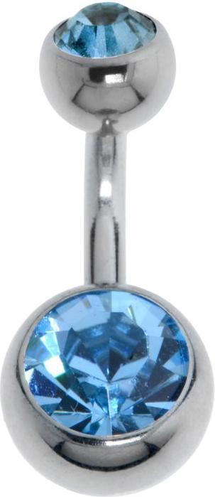 Actual product image Bijouteria Bellypiercing (Stainless steel, Zirconia)