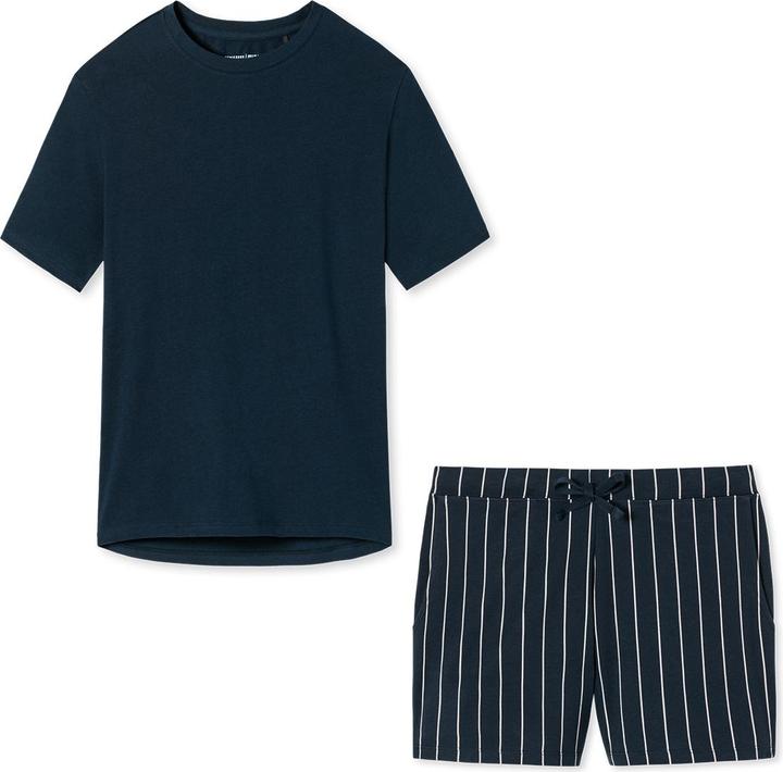 Dunkelblau, Blau gestreift