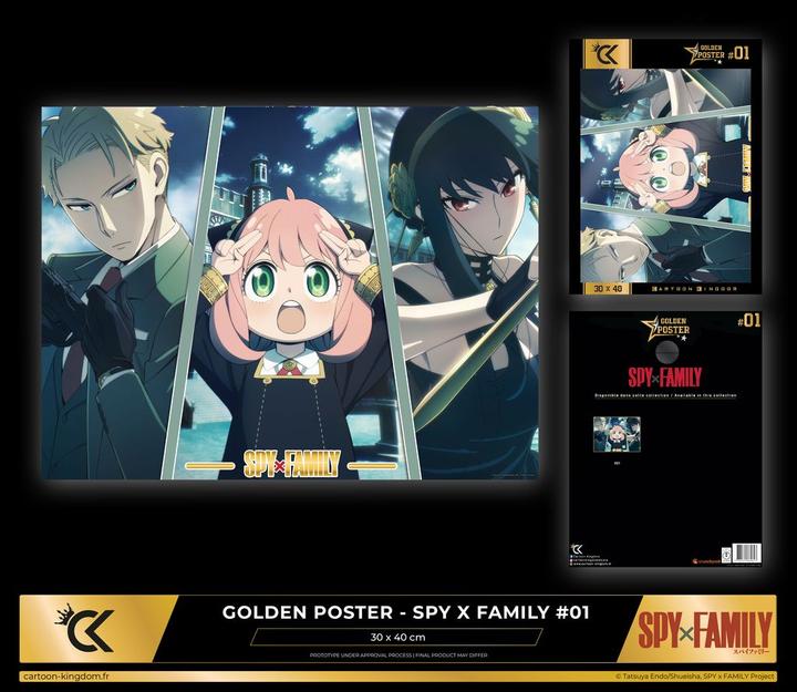 Actual product image Cartoon Kingdom Spy x Family - Loid, Anya & Yor (40 x 31 cm)