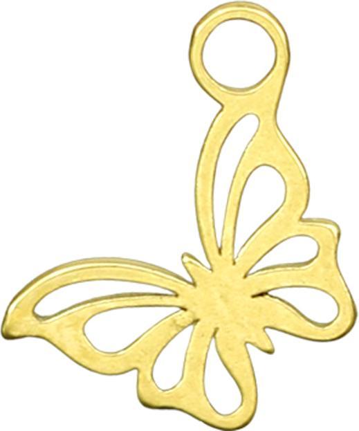 Star Piercing Anhänger vergoldet Schmetterling (ohne Messing, Chirurgenstahl 316L)