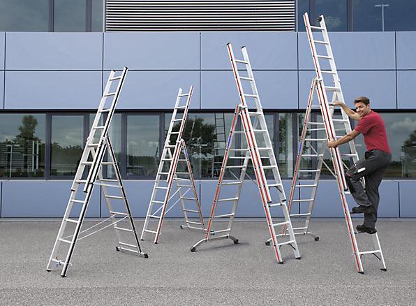 Actual product image Hymer-Leitern All purpose ladder 4047/3x9 (Multi-purpose ladder)