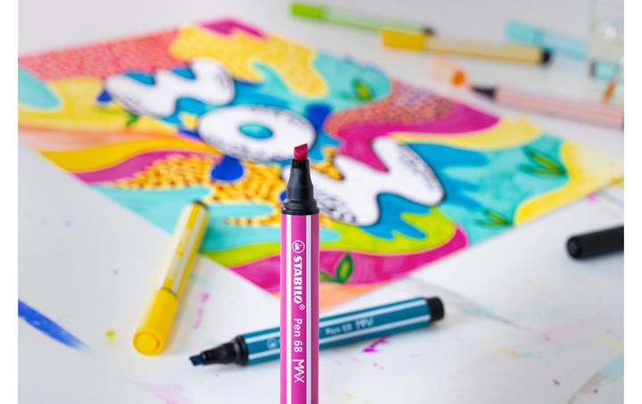 Produktbild STABILO Pen 68 MAX (Karminrot, 5 x)
