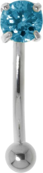 Immagine prodotto Bijouteria Piercing sopracciglio (Acciaio chirurgico 316L, Argento 925, Zirconia)