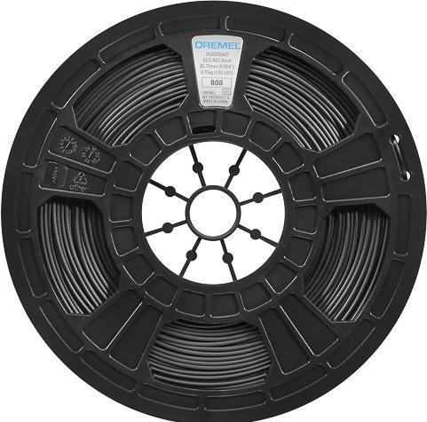 Actual product image Dremel ECO ABS 1,75mm BLACK 0,75kg 3D FILAMENT (ABS, 1.75 mm, 750 g, Black)