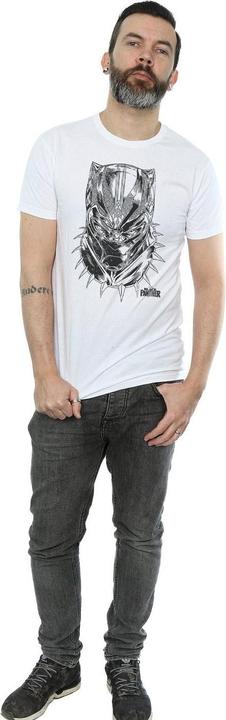 Actual product image Mens Black Panther Spray Headshot T-Shirt (XXL)