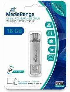MediaRange Chiavetta USB da 16 GB combo con chiavetta USB Type-C da 16 GB (16 GB, USB-A, USB 3.0)