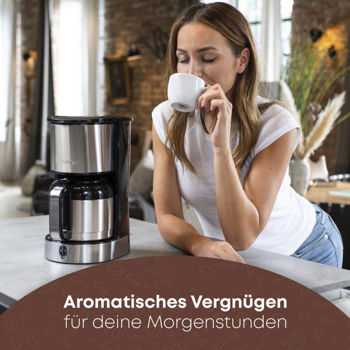 Image du produit Clatronic KA 3805 Machine à café argentée, 8-10 tasses