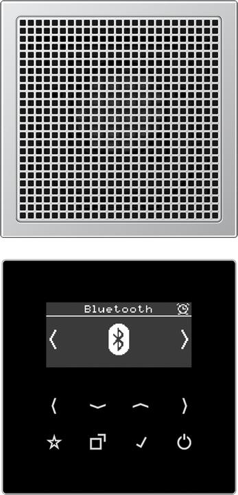 Produktbild JUNG Smart Radio DABAL1BT DAB+ m. Bluetooth-Set Mono (UKW, DAB+, Bluetooth)