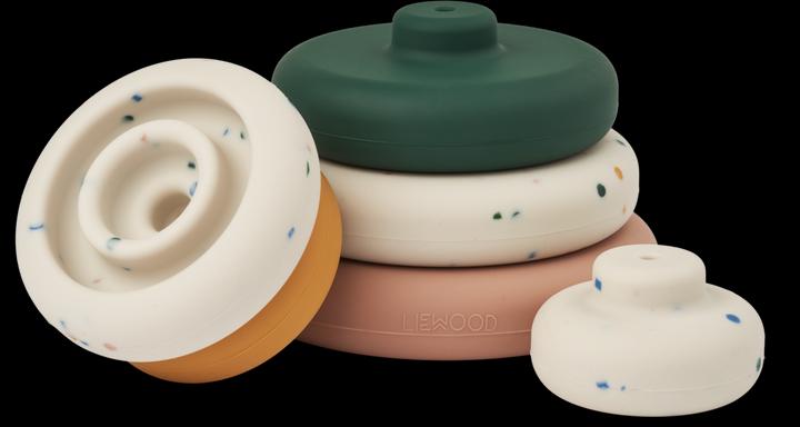 Actual product image Liewood Dag stacking tower Splash Dots Sea Shell