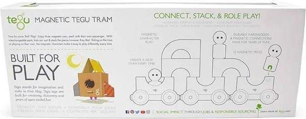 Actual product image Tegu Magnetic Big Tram (German, English, French, Italian)