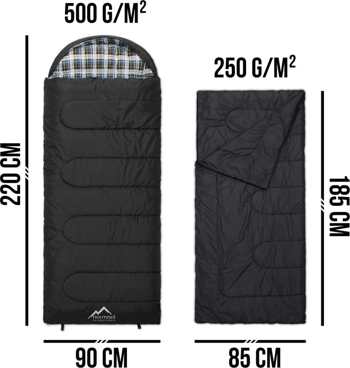 Image du produit Normani Sac de couchage 4 en 1 Antarctica - 415 (220 cm)