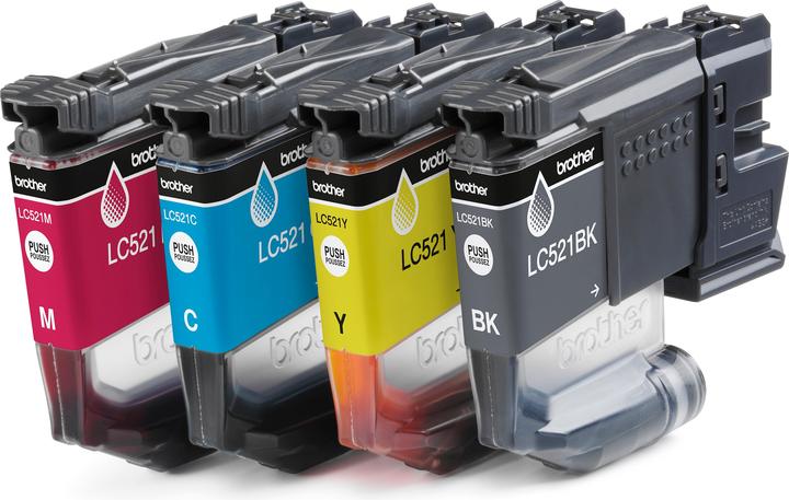 Productafbeelding Brother LC521VAL originele inktcartridge Value Pack (M, C, Y)