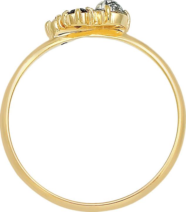 Produktbild Elli DIAMONDS Ring Diamant (0.03 ct.) Topas Turmalin 375er Gelbgold (56, 375/9 K Gold)