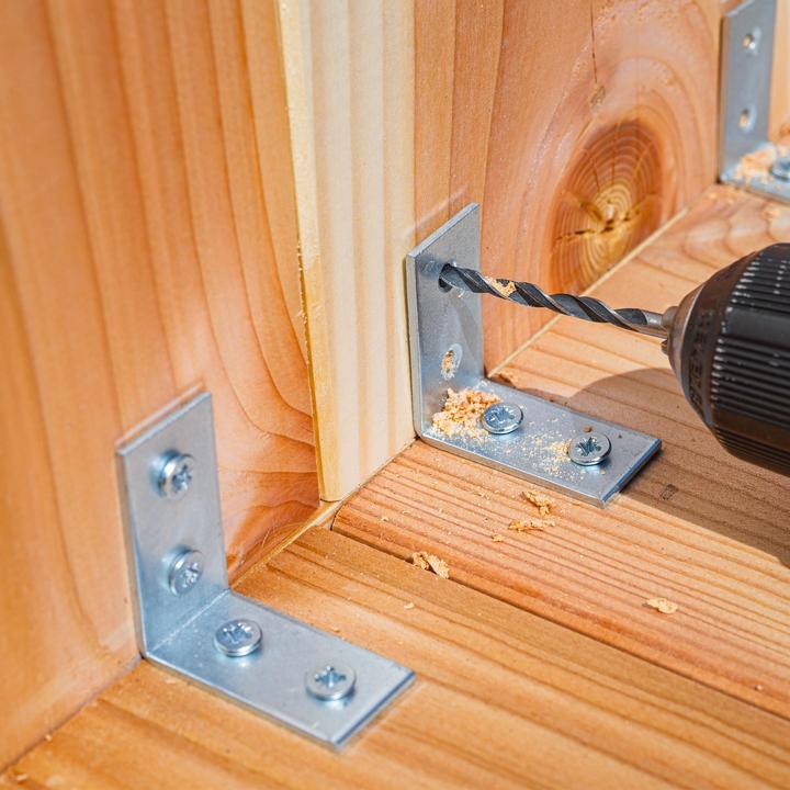 Image du produit Helpmate Stuhlwinkel 40x40x15, verzinkt, 48 Stück (48 pcs)