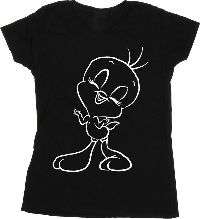 Immagine prodotto Looney Tunes Tweety Pie Outline Maglietta Donna (XL)