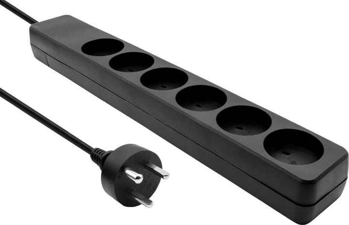 ProXtend Danish IT Power Strip 6-way 2M Noir (6 x, CEE 7/3, 2 m)
