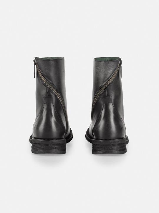 Produktbild Felmini GREDO D898 Biker-Schnürstiefel aus schwarzem Leder mit Vintage-Finish. Diese Stiefel fangen die Esse (36)