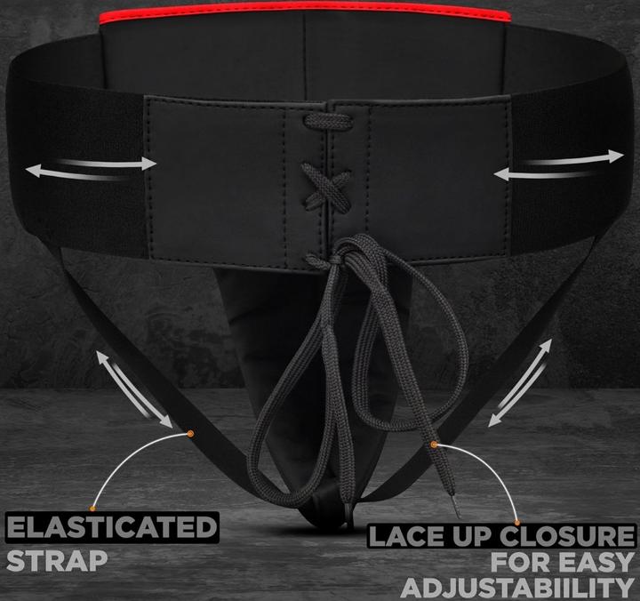 Actual product image Rdx Groin Guard Rex F6 Matte Red-M (M)