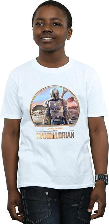 Actual product image Star Wars Boys The Mandalorian Mando And The Child T-Shirt (104)